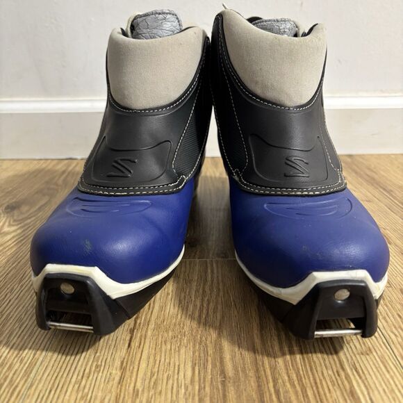 Salomon Nordic 4 Cross Country Ski Boots Men’s US 9.5 EU 43 Blue SNS Profil READ